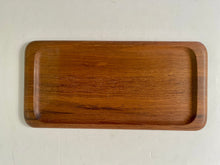 Load image into Gallery viewer, Vintage 60s Trio of Danish Teak Nesting Serving Trays by Digsmed

