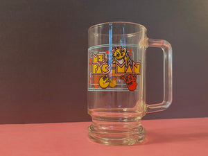 Vintage Original 1981 Ms Pac Man Glass Mug by Bally Midway