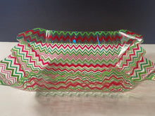 Load image into Gallery viewer, Vintage 90s Molded Plastic Red + Green Candy Dish or What Not Dish
