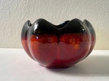 Load image into Gallery viewer, Vintage 1960s Decorative Ceramic Black Bowl with Scalloped Edge
