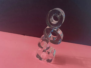 Glass Sculpture by Halston Heritage