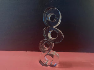 Glass Sculpture by Halston Heritage