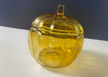 Load image into Gallery viewer, Vintage Glass Pumpkin Cookie Jar or Candy Jar
